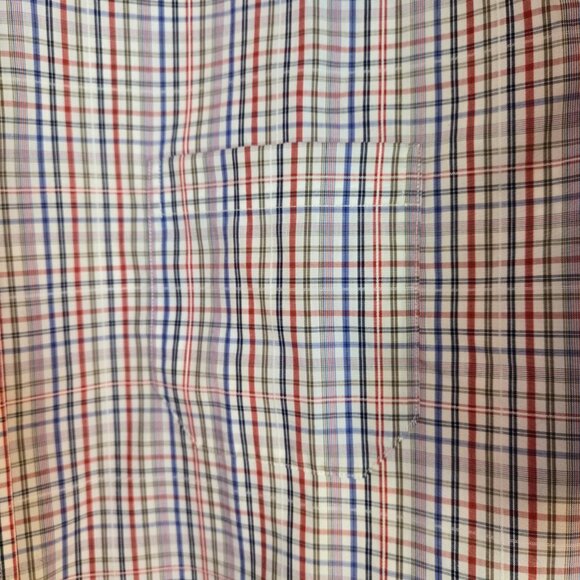 Men's Leo Chevalier 100% cotton No iron short sleeve button down shirt Size1X - Picture 7 of 8